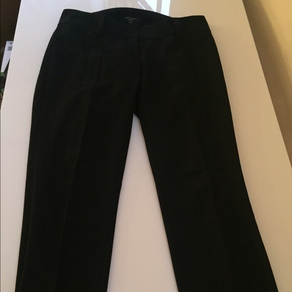 Ann Taylor size 0p black pants with zipper pockets