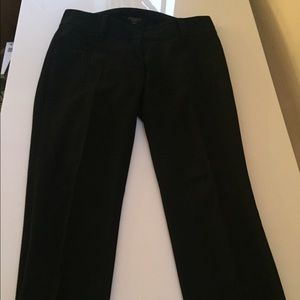 Ann Taylor size 0p black pants with zipper pockets