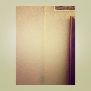 Long blue crystal necklace