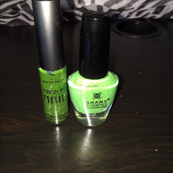Green nail polish!