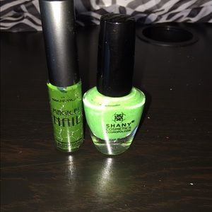 Green nail polish!