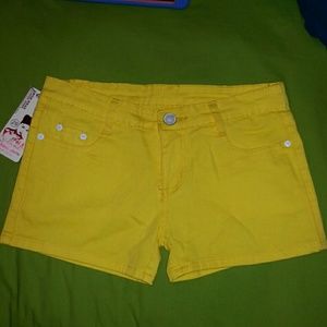 Yellow shorts