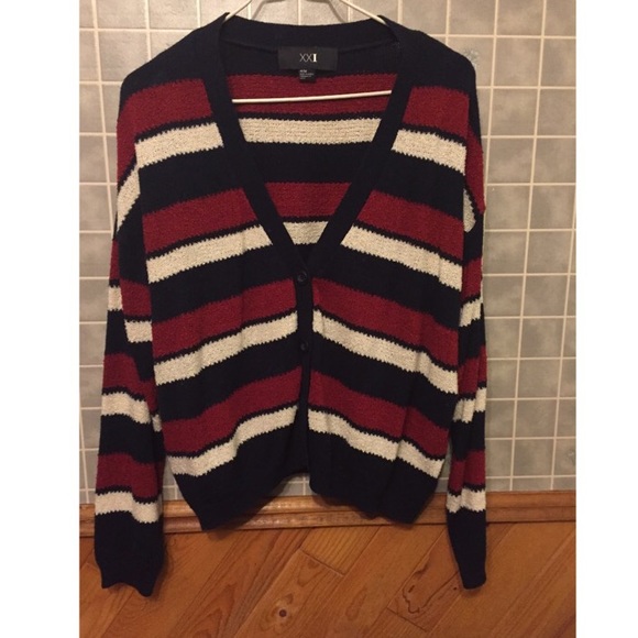 Cozy Forever 21 Striped Cardigan SOLD