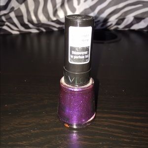 Grape scented purple sparkly nail polish