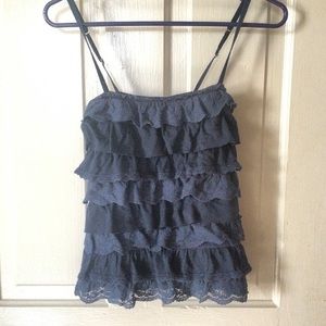 Hollister ruffle tank