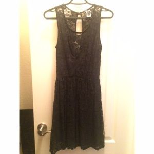 Black lace dress