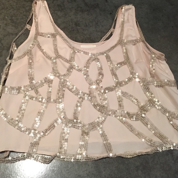 Champagne Gold Cropped Top