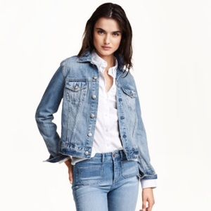 H&M Denim Jacket in light denim blue