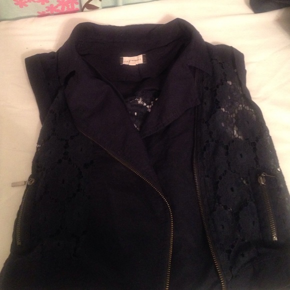 Moto jacket. Lace. Never worn.