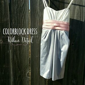 Colorblock Formal Dress