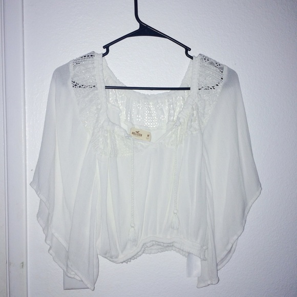 White crop top