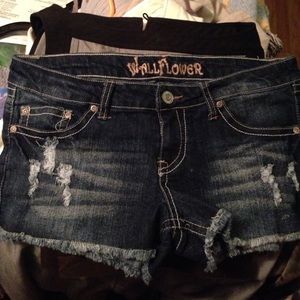 Blue jean shorts