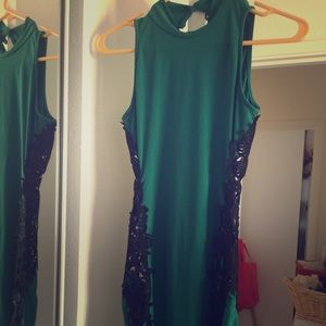 Sexy green dress