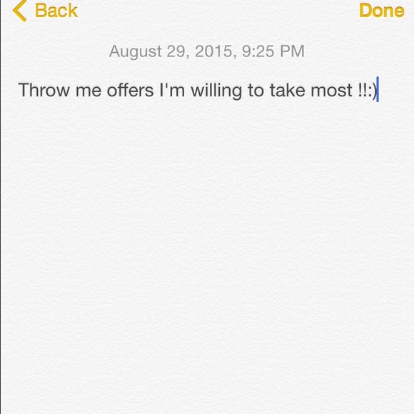Throw me offers guys:)