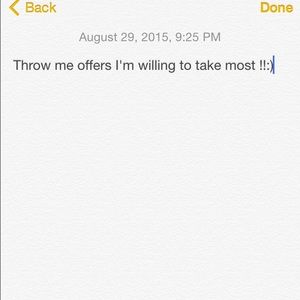 Throw me offers guys:)