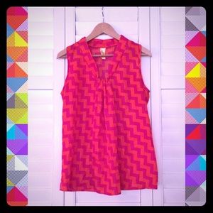 Bee Stitched Sleeveless Blouse