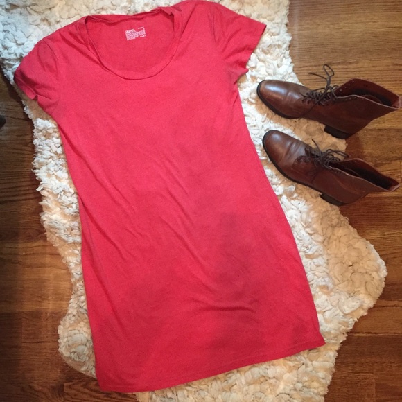 SCOOP NECK SHIRT DRESS