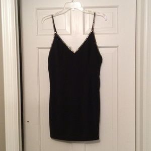 Ark and co black dress with gold strap details