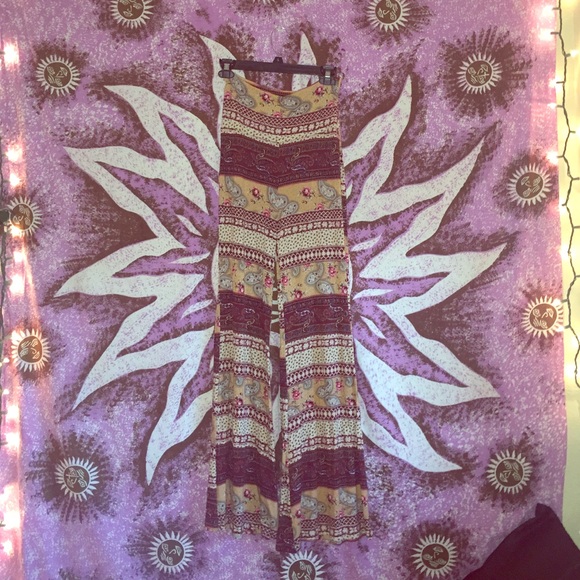 LA Hearts High Waisted Bohemian Patterned Pants