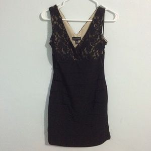 Lace Top Padded Body Con Dress