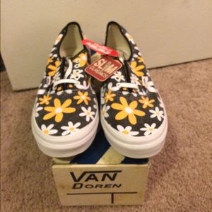 Daisy printed vans.