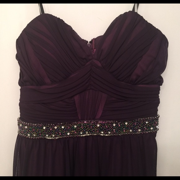 City Studio Dresses - City Studios Juniors', Embellished,High-Low Dress City Studio Dresses - City Studios Juniors', Embellished,High-Low Dress