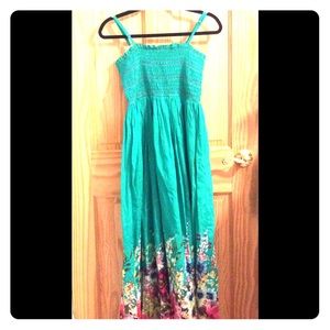 NWT Fun & Flirt By Japna Green Summer Beach Dress