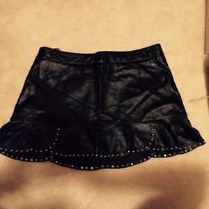 Zara Studded Leather Skirt