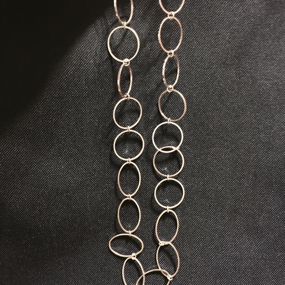 Simple silver necklace - Picture 2 of 2