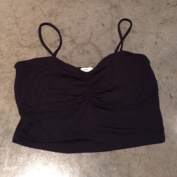 Black festival crop top