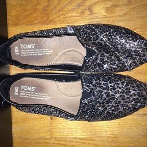 Cheetah Sequin Toms