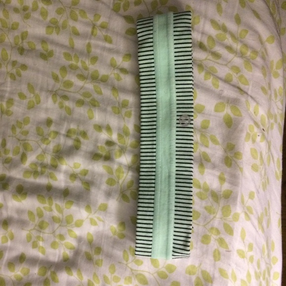 Mint and Black Lululemon Headband