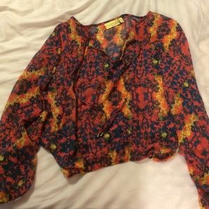 cute neon splatter-paint top!