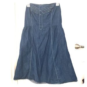Strapless Jean Dress
