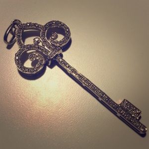 REDUCED!! FREE SHIPPING Diamond Key Pendant
