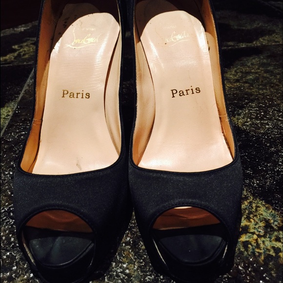 Satin peep toe - Picture 1 of 4