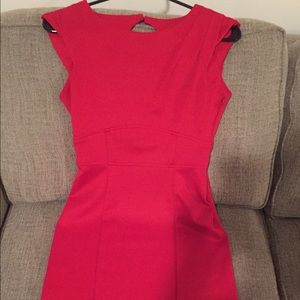 Fitted red dress