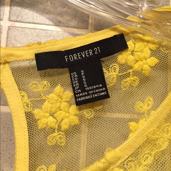 Beautiful Forever 21 Yellow Dress - Picture 2 of 4