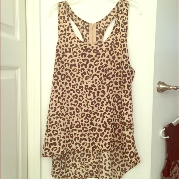 NWOT Cheetah Print Flowy Tank