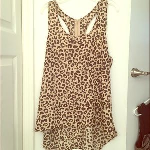 NWOT Cheetah Print Flowy Tank