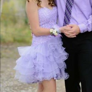 Lavender homecoming dress