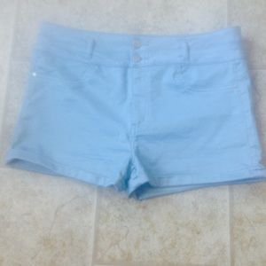 Blue high waisted shorts