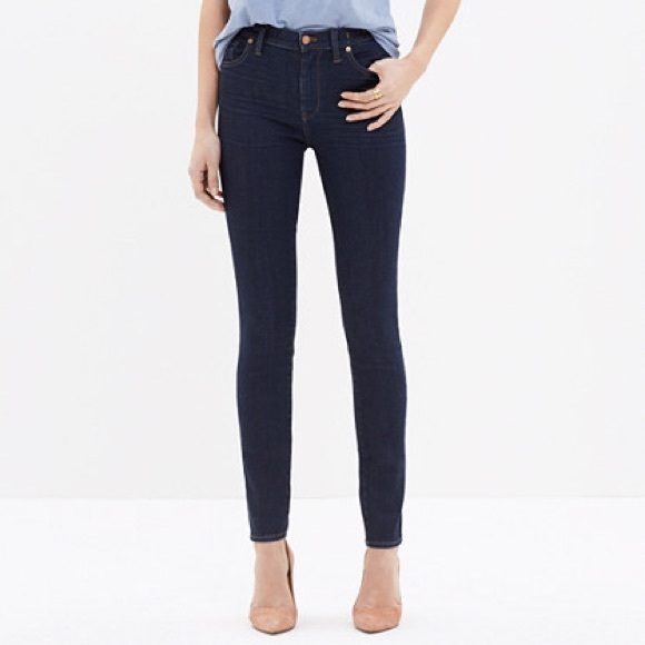 ISO Madewell high riser skinny jeans Davis wash