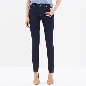 ISO Madewell high riser skinny jeans Davis wash