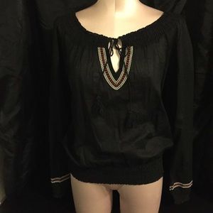 Miley Cyrus bohemian long sleeve.