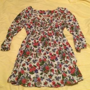Fall floral peasant top