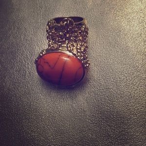 Orange arty ring