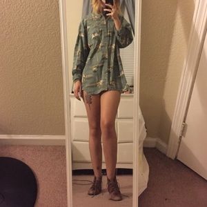 golden retriever button up