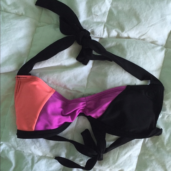 Ripcurl halter multi colored bikini top - Picture 1 of 4