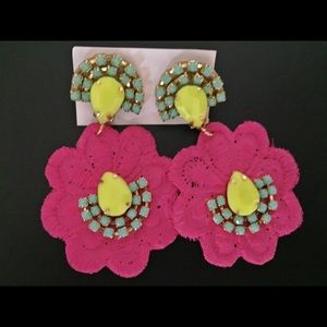 Pink earrings